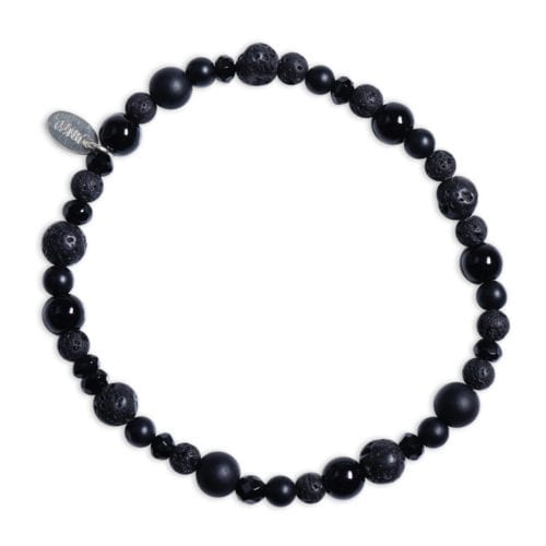 BLACK, STABILIZED GROUNDING<br />- armbånd onyx