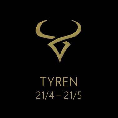 tyren stjernetegn sten
